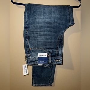 Old Navy OG Straight Leg High Rise - Size 4 - Dark Wash - No Holes